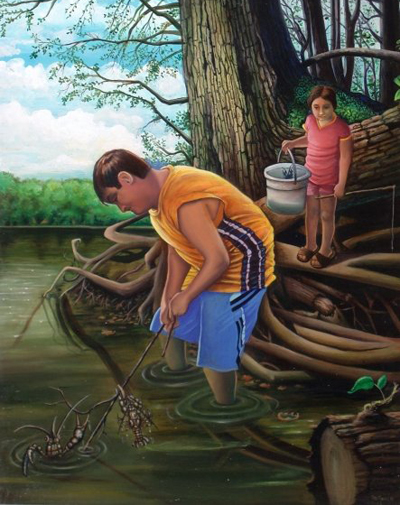 Fishing Painting