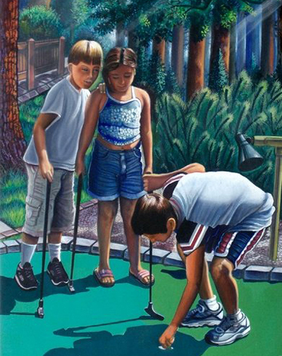 Saturday Afternoon kids playing painting