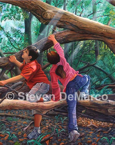 At The Back Of the Grove painting